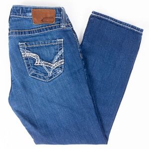 Big Star Rikki Low Rise Fit Capri Womens Jeans Dark Wash Size 28/25